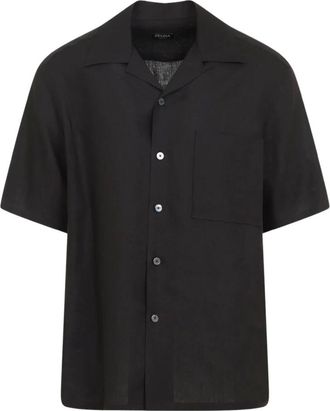 Ermenegildo Zegna Camisa con bolsillo en el pecho - Shirts - Hombre - Negro - S