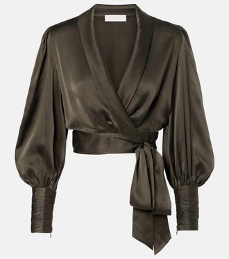 Zimmermann Silk wrap top