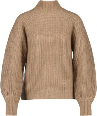 Hemisphere Cashmere-Katoen Pullover - Dames - Cashmere truien - Bruin - XL - Katoen - Truien & Vesten