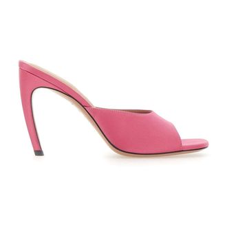 The Attico Betta Heeled Mule - Dames - Muiltjes - Roze - 40 EU - Leer - Schoenen
