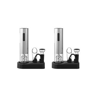 Pursonic 5-Piece Electric Wine Opener Set - 2 PACK Bundle in Silver at Nordstrom