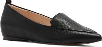 FRANKiE4 Briar Leather Skimmer in Black Tumbled at Nordstrom, Size 8.5