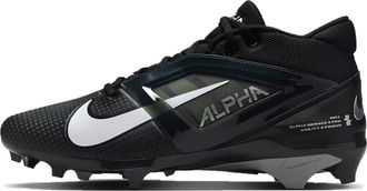 Nike Nike Alpha Menace 4 Pro Football Cleats (FD7037-001, Black/Light Smoke Grey/White) Size 7