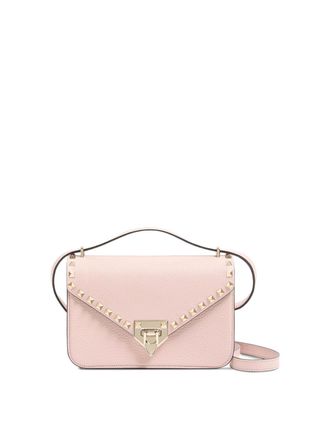 Valentino Garavani Rockstud Suede Leather Shoulder Bag