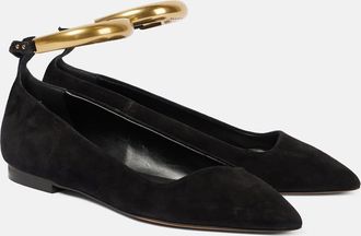 Isabel Marant Leanor embellished leather ballet flats