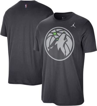Jordan Brand Mens Jordan Brand Anthracite Minnesota Timberwolves Statement Edition Essential T-Shirt at Nordstrom, Size Medium