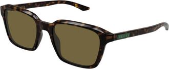 Gucci Sunglasses, male, Brown, Size: 52 MM Square Frame Sunglasses