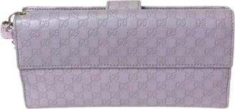 Gucci Pre-owned Wallets, female, Purple, Size: ONE SIZE Pre-owned Fabric Wallet