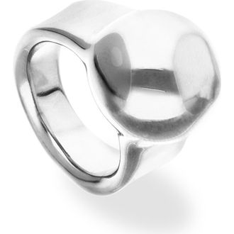 UNOde50 Sterling silver plated ring in the shape of a sphere at Nordstrom, Size 9.5