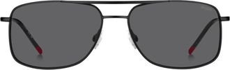 HUGO BOSS Grey Navigator Mens Sunglasses HG 1287/S 0OIT/IR 59
