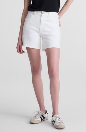 Madewell The Perfect Vintage Mid Length Denim Shorts in Tile White at Nordstrom, Size 23
