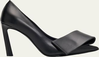 Givenchy 95mm Twist Leather Pumps