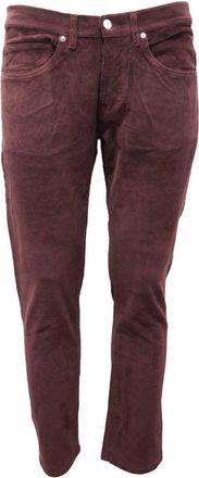 Nine In The Morning Fluwelen broek- model 9Fw 19-Fd 28 - Heren - Slim Fit Broeken - Paars - W32 - Katoen - Broeken