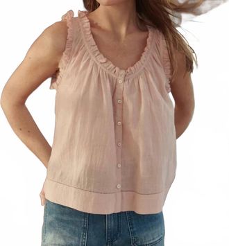 The Great. Vignette Tank Top In Petal