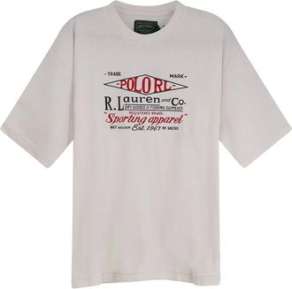 Polo Ralph Lauren T-shirt Sportiva con Grafica - - Tops - Uomo - Beige - XL