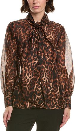 Anne Klein Raglan Printed Blouse