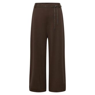 Rabe Wijde Culotte Broek - Dames - Broeken - Bruin - Maat: L
