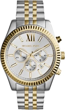 Michael Kors Horloge van roestvrij staal- zilver - Heren - Horloges - Grijs - ONE Size - Accessoires