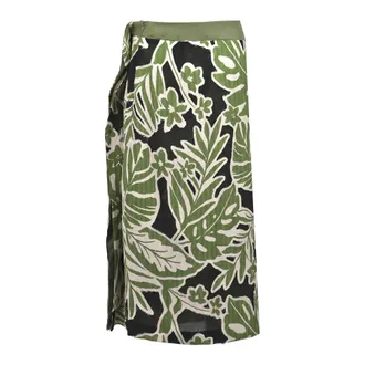 Ni&ugrave; Midi Skirts, female, Green, Size: L Voy Midi Skirt