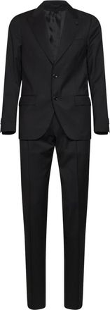 Lardini Hombre, Trajes, Negro, Talla: 3XL