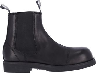 Maison Margiela Black Chelsea Biker Leather Boots