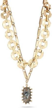 Sphera Milano Layered Pendant Necklace in Gold at Nordstrom Rack