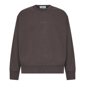 Stone Island Felpa Girocollo - - Sweatshirts & Hoodies - Uomo - Marrone - XL