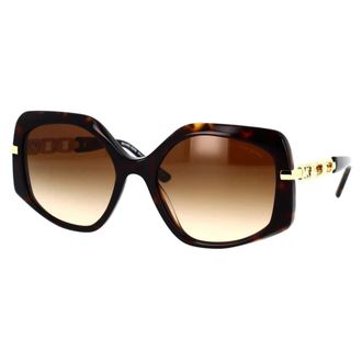 Michael Kors Unique Irregular Sunglasses with Brown Lenses