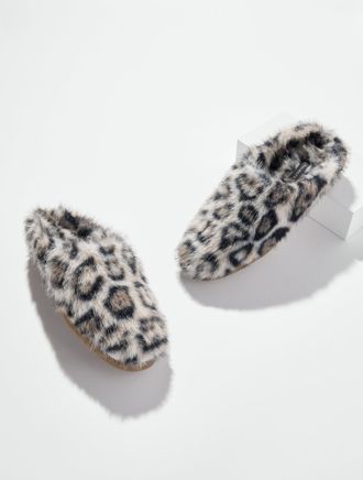 Talbots Mandy Printed Slipper - Grey - 10M Talbots