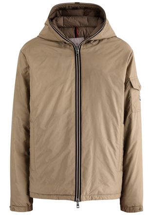 Moncler Evettes Hooded Nylon Jacket - Beige - 6 (UK46 / Xxxl)