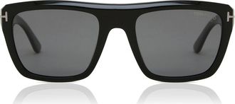 Tom Ford FT1077-N ALBERTO Polarized 01D Mens Sunglasses Black Size 55