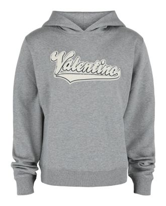 Valentino Embroidered Logo Patch Hoodie