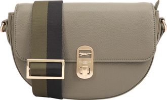 Paul Costelloe Womens Daphne Leather Cross Body Bag - Khaki - One Size