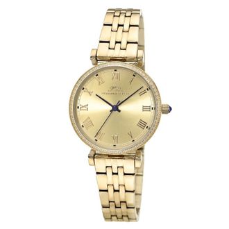 Porsamo Bleu Emma Quartz Gold Dial Ladies Watch 1411BEMS