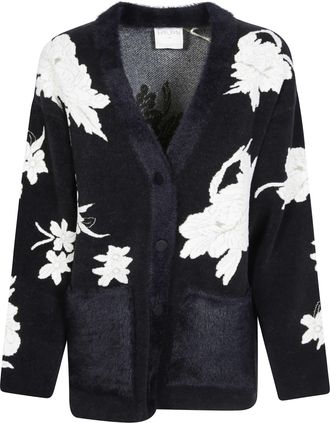 Forte_Forte The Lotus Chenille Jacquard Cardigan