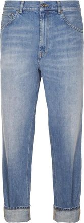 Dondup Jeans, Heren, Blauw, W34, Leer, Slim-fit Jeans