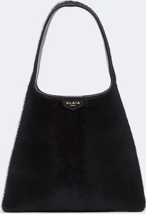 Alaia Ala&iuml;a Mini calf hair top-handle bag