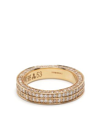 Kolours Jewelry 14kt yellow gold diamond eternity ring