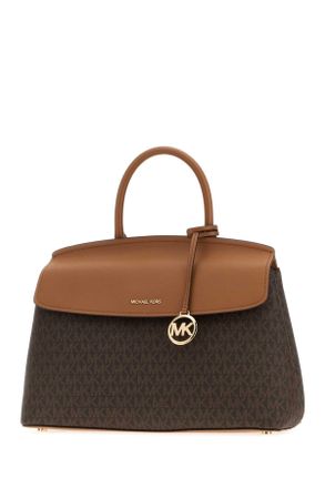 Michael Kors Womens Printed Canvas Hamilton Handbag Brnacorn Borse A Mano Bag