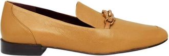 Tory Burch Jessa Loafer - Dames - Loafers - Beige - 37 EU - Leer - Schoenen