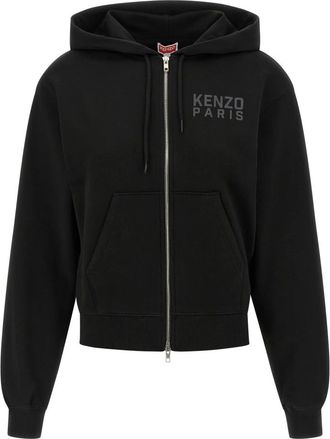 Kenzo Dames, Sweatshirts & Hoodies, Zwart, Maat: L Katoen
