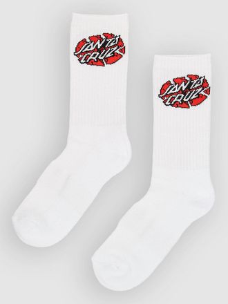 Santa Cruz Broken Dot Socks blanco