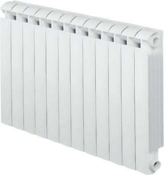 Global 1944w Radiador De Calefacci&oacute;n Central De Aluminio Fundido Klass 800 Blanco De 12 Elementos