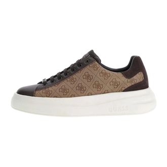 Guess Sneakers, male, Brown, Size: 10 US Elba 4G Logo Sneakers