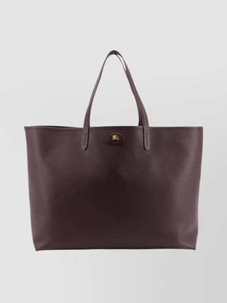Burberry reversible leather check tote bag