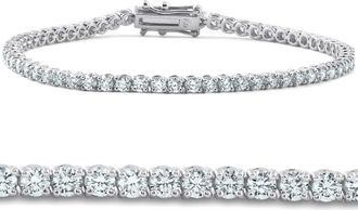 Pompeii3 3 - 10 Ct Natural Diamond Tennis Bracelet in 14k White, Yellow, or Rose Gold