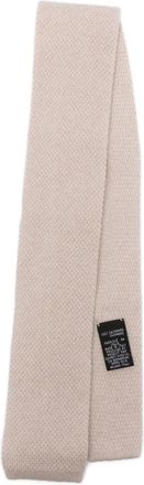 Eleventy Gebreide kasjmier stropdas - Beige