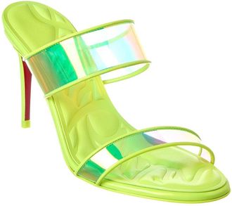 Christian Louboutin Just Loubi 85 Vinyl & Leather Sandal