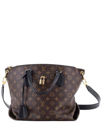Louis Vuitton Brown Monogram Canvas Flower Zipped Mm (Authentic Pre-Loved)