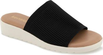 Kensie Ellie Wedge Slide Sandal in Black at Nordstrom Rack, Size 10